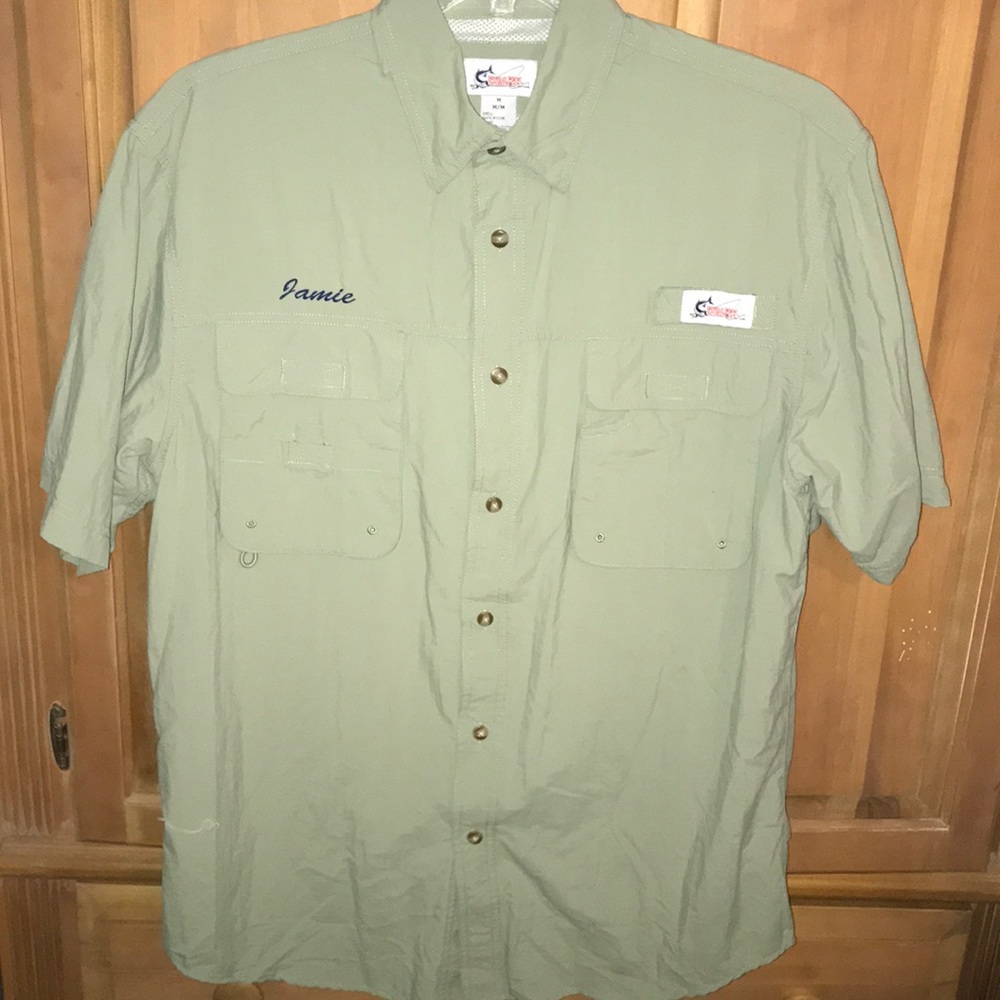 Worldwide Sportsman Fishing Shirt Lt.Green, M